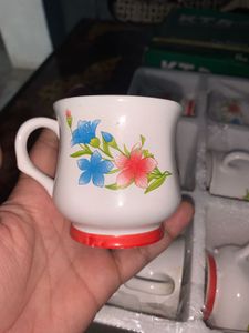 Floral Ceramic Tea Cups