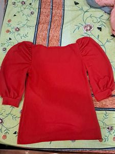 Puff Sleeves A-Line Top