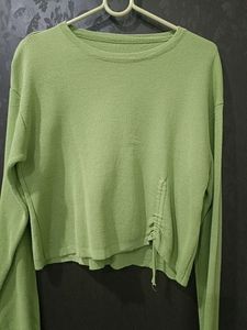 Women Sea Green Wollen Top