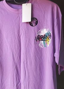 Purple Graphic T-Shirt(oversized)