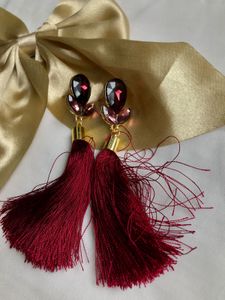 Tassel Emerald Earrings 💋