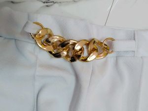 Stylish White Flared Leg Pants