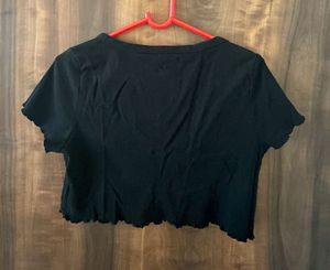 V Neck Crop Top