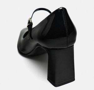 Zara Black Mary Jane Heels
