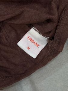 Brown skin fit crop top