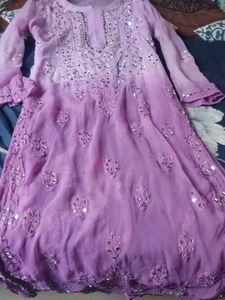 Chikankari Kurtha With Lining