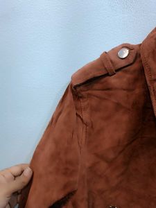 🇺🇸 Mango Leather Imported Short Jacket