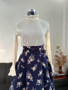 Vintage Style Midi  Skirt