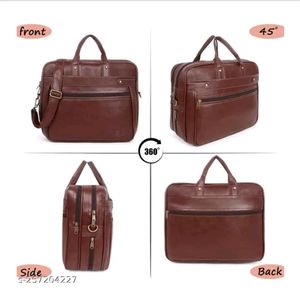 Men brown Colour - File , Leptop, Office Bag.