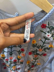 lee cooper embroidered top