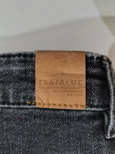Zara Black Denim Mini Skirt
