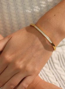 Studded Bracelet Bangle Anti-tarnish PVD