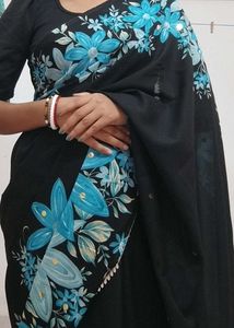Floral Print Saree