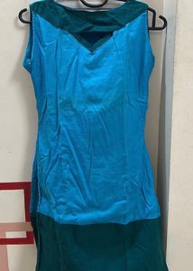 Designer Cotton Kurti Neck Cutout