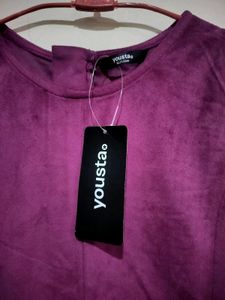 Dark Pink Sleeveless Mini Dress