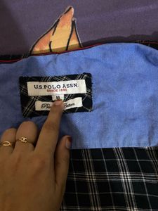U.S Polo Checked Black And White