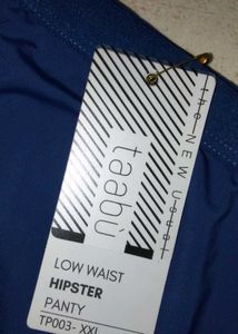 SET Of 2- TAABU Women&#39;s Blue Hipster Panties