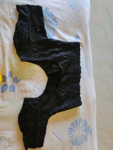 Black Embroidered Blouse