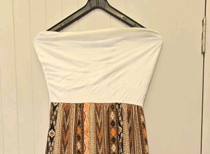 Boho Strapless Maxi Dress