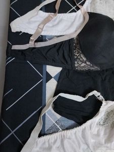 Combo Of Four Imported Fabric Bra M Panty