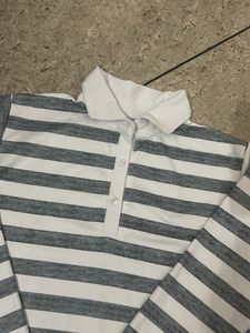 Striped Long Sleeve Polo