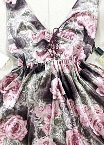 Velvet Cute &amp; Rich Print Mini Dress