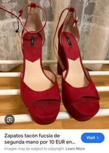 Red Platform Heels