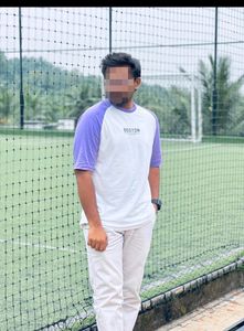 New T-shirt For Boys Purple & White