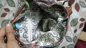 Multicolor Jungle Print Mini Canvas Backpack