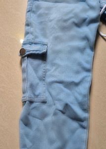 Sky Blue Cargo Joggers – Comfy Meets Cool