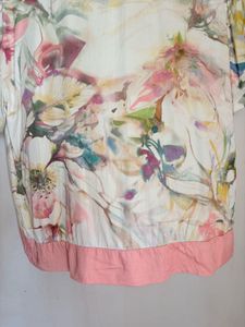 Floral Print Button-Down Top