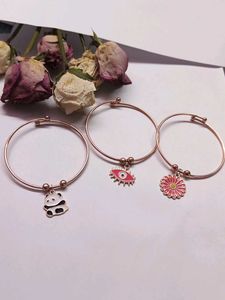 Rose Gold Bracelet Set Of 3