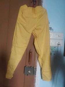 Yellow Casual Pants