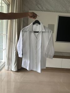 Classic White shirt with 3/4th  sleeve