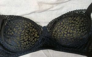 Black Net Padded Bra