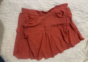 MAX Linen Blend Shirt - Terracotta
