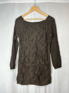 Brown Knit Top