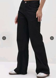 Roadster Black Wide Leg Jeans