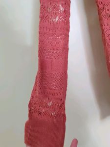 Crochet Long Hip Cover Shrug