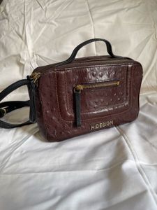 Pure Leather Brown Hidesign Satchel Bag