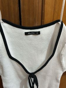 Cute White Crop Top