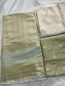 Cream Banarasi Suit