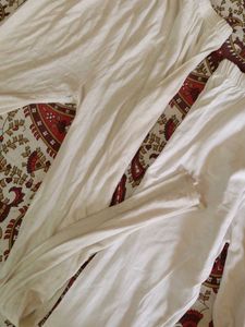 White Cotton Leggings