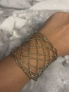 Gold Wire Cuff Bracelet
