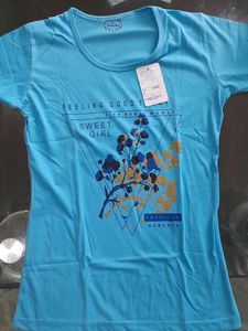 NEW SKY BLUE COLOR T SHIRT
