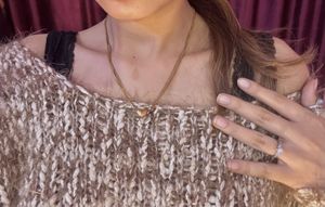 party wear coord set ( with denim skirt and woolle