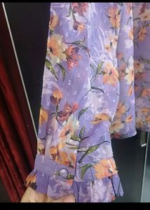 Purple Top With Beautiful Sleeves