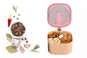 Spices &amp; Dry fruits Box with 2 Spoons Set