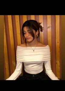 WESTSIDE NUON OFF SHOULDER WHITE TOP 🤍🎀