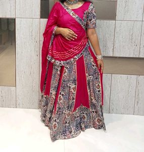 Pink Ethnic lehenga set